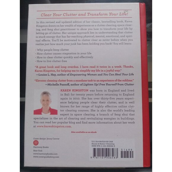 Clear Your Clutter with Feng Shui by Karen Kingston – 1999 PB VG+ - Picture 2 of 2